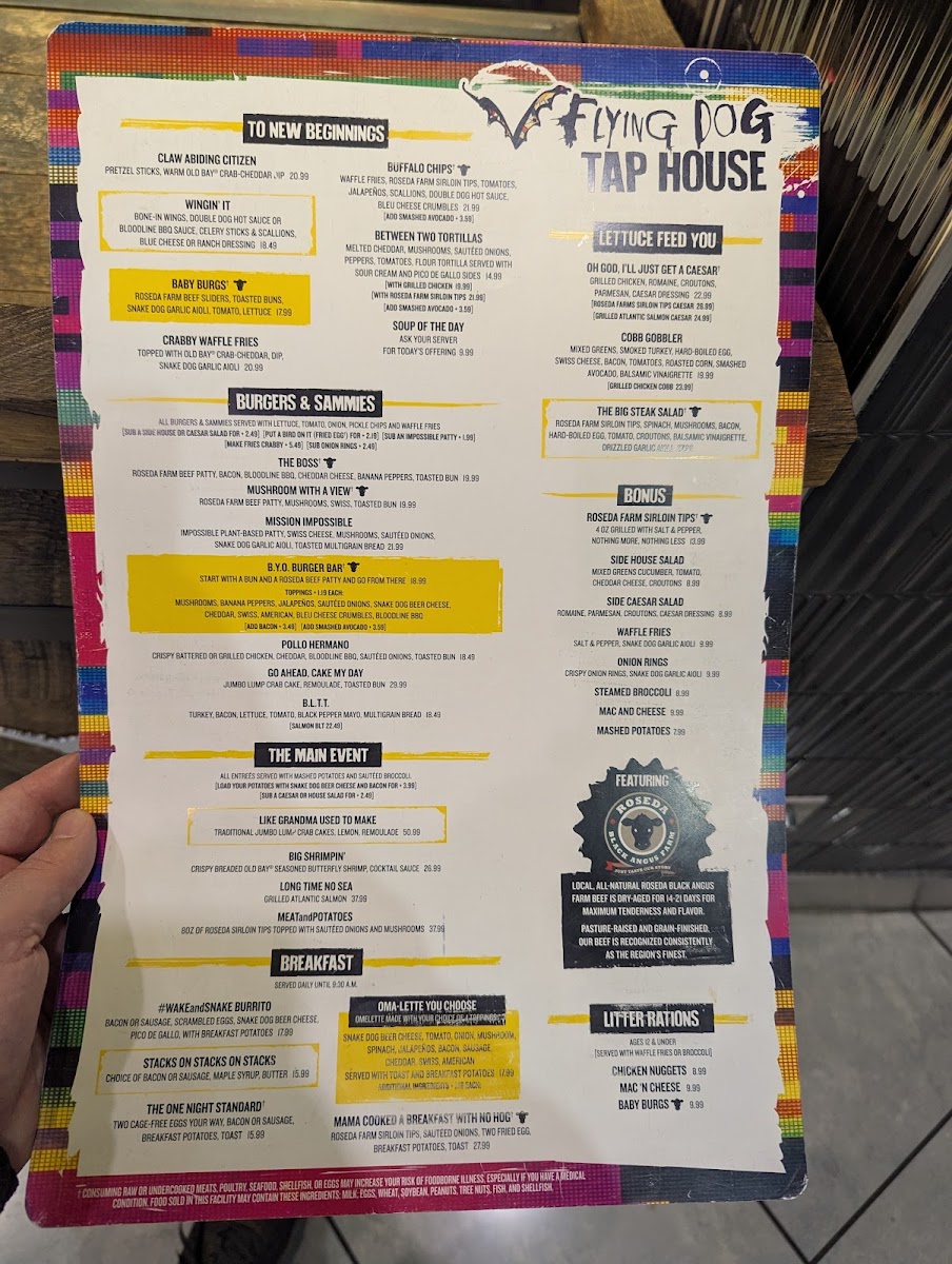 Flying Dog Tap House Menu - Image 5