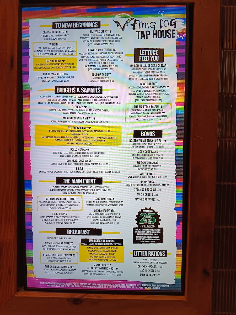 Flying Dog Tap House Menu - Image 6